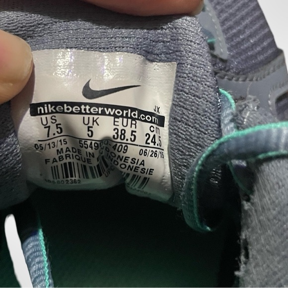 Nike‎ Shoes Womens Revolution 2 Running Sneakers Grey/Pink Lace Up Size 7.5 - Picture 5 of 5